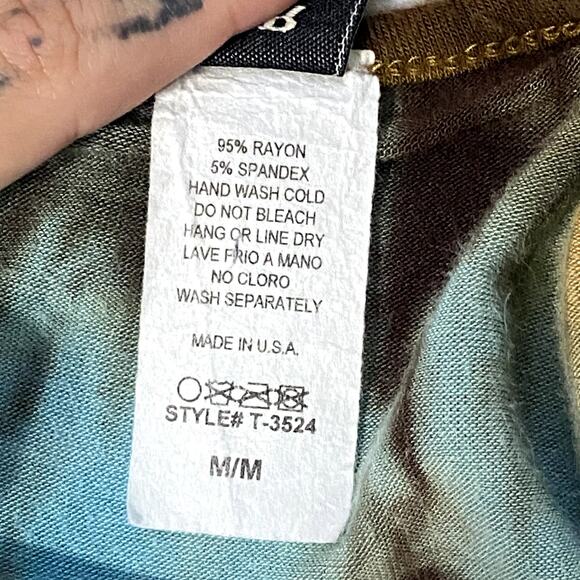 Vintage R. Rouge USA Fairy Hippie Boho Long Sleeve Long Sleeve Top - Picture 13 of 13